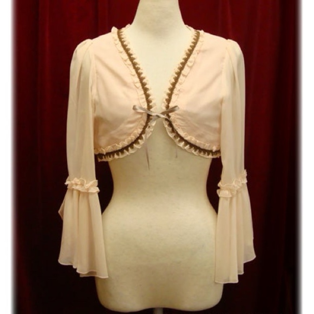 Alice and the Pirates Japanese Brand Beige Chiffon Bolero